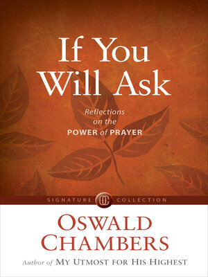 cover image of If You Will Ask